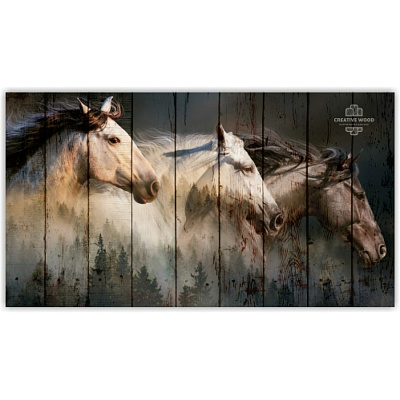 Картины ZOO - 36 Три коня, ZOO, Creative Wood